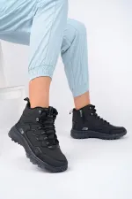 Bottes d'hiver unisexes Muggo ICELAND, garanties, pour la randonnée et les activités de plein air, à lacets et fermeture éclair latérale.