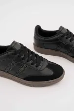 Muggo SPARKLY Kadın Sim Detaylı Günlük Sneaker Spor Ayakkabı