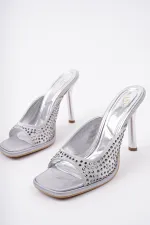 Pantoufles à talons fins et bout rond Muggo PUJA pour femmes