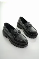 Mocassins Muggo SAMANTHA pour femmes, semelle épaisse, boucle, chaussures décontractées pour tous les jours