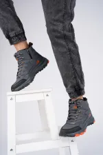 Bottes d'hiver unisexes Muggo Alaska, garanties pour la randonnée en plein air, à lacets et fermeture éclair latérale.