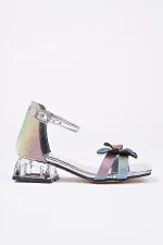 Muggo LOLA Butterfly Detail Ankle Strap Girls' Low Heel Shoes