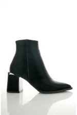 Bottes Muggo KYLIE à bout pointu et talon compensé avec fermeture éclair pour femmes