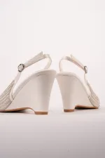 Muggo TIERA Stone and Pearl Embellished Pointed Toe Open Back Women's Platform Dress Shoes Muggo TIERA Stone and Pearl Embellished Pointed Toe Open Back Women's Platform Dress Shoes