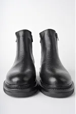 Bottes d'hiver pour hommes Muggo Chelsea en cuir véritable avec double fermeture éclair garantie