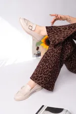 Mocassins décontractés à pampilles et boucle dorée Muggo pour femmes