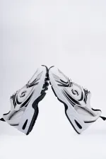 Muggo MOJEH Kadın Ortopedik Günlük Garantili Bağcıklı Yürüyüş Koşu Sneaker Spor Ayakkabı