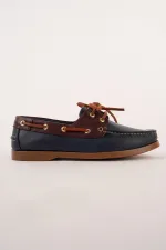 Muggo GENOVA Genuine Leather Lace-up Men's Casual Loafer Shoes Muggo GENOVA Genuine Leather Lace-up Men's Casual Loafer Shoes
