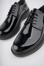 Muggo SMITH Chaussures pour hommes classiques et confortables en cuir véritable, style décontracté, avec semelle orthopédique épaisse.