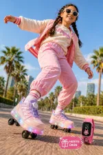 Muggo SKY Kids Light-Up Roller Skate Sneaker Sports Shoes Muggo SKY Kids Light-Up Roller Skate Sneaker Sports Shoes