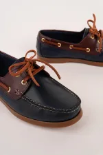 Muggo GENOVA Genuine Leather Lace-up Men's Casual Loafer Shoes Muggo GENOVA Genuine Leather Lace-up Men's Casual Loafer Shoes