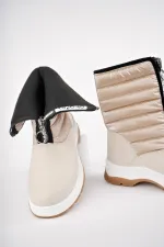 Bottes de pluie et de neige Muggo SUGAR pour enfants, unisexes, confortables et dotées d'une fermeture éclair sur le devant et d'une doublure en fourrure.