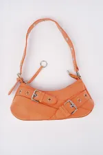 Muggo DOCPE Kadın Kemer Detaylı Baget Çanta