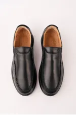 Chaussures décontractées classiques pour hommes Muggo LEGACY en cuir véritable, à enfiler et à semelle confortable