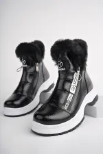 Bottes pour enfants Muggo BUBBLE avec semelle antidérapante garantie, doublure en fourrure et fermeture éclair latérale