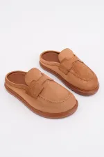 Mocassins Muggo Vintage en cuir suédé, décontractés et confortables, à bout fermé, pour femmes.