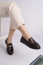 Mocassins décontractés pour femmes Muggo OXFORDIA avec boucle métallique