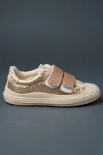 Chaussures de sport décontractées à paillettes et à scratch Muggo ORIELLA pour filles