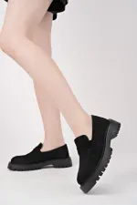 Mocassins Muggo PARADISE en cuir véritable à semelle épaisse, pour femmes, parfaits au quotidien.
