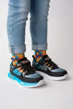 Muggo ZUZU Cırtlı ve Bağcıklı Günlük Çocuk Sneaker Spor Ayakkabı