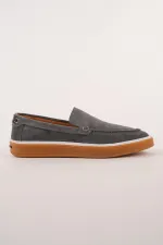 Muggo COVENT Genuine Suede Leather Laceless Men's Casual Loafer Shoes