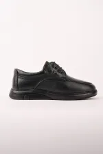 Chaussures décontractées classiques pour hommes Muggo DASH en cuir véritable à lacets et semelle épaisse