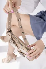 Muggo DOCPE Kadın Kemer Detaylı Baget Çanta