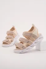 Sandales lumineuses à scratch pour filles Muggo TATU