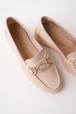 Mocassins décontractés pour femmes Muggo ARVEN avec boucle en métal et détails en pierre