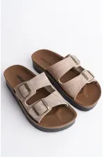 Muggo REHDA Guaranteed Two Buckle Comfortable Sole Adjustable Unisex Slippers