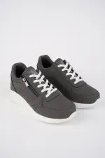 Chaussures de sport confortables et orthopédiques Muggo Asel pour femmes, à lacets et fermeture éclair latérale.