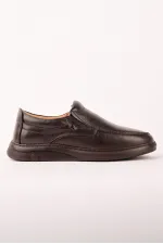 Chaussures décontractées classiques pour hommes Muggo LEGACY en cuir véritable, à enfiler et à semelle confortable
