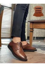 Chaussures décontractées classiques en cuir véritable pour hommes Muggo Marcel, garanties.