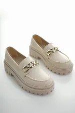 Mocassins Muggo SAMANTHA pour femmes, semelle épaisse, boucle, chaussures décontractées pour tous les jours