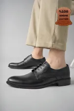 Muggo H0143 Garantili Erkek Günlük Klasik Hakiki Deri Ayakkabı