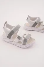 Sandales lumineuses à scratch pour filles Muggo TATU