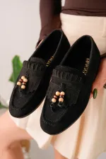 Muggo FAWN Colorful Beaded Detail Women's Casual Loafer Shoes Muggo FAWN Colorful Beaded Detail Women's Casual Loafer Shoes