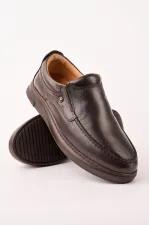 Chaussures décontractées classiques pour hommes Muggo LEGACY en cuir véritable, à enfiler et à semelle confortable