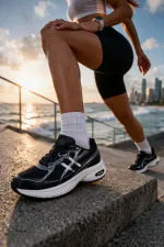 Muggo HYNEX Women's Thick Sole Lace-up Casual Sneaker Sports Shoes