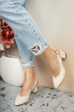 Muggo GZHW711 Escarpins à talons hauts pour femmes, dos nu, style classique décontracté, élégants et confortables.