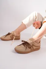 Muggo HUXLEY Double Lace-Up Women's Casual Sneaker Sports Shoes