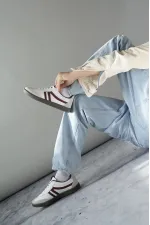 Muggo GARCİA Garantili Unisex Ortopedik Günlük Bağcıklı Yürüyüş Koşu Sneaker Spor Ayakkabı