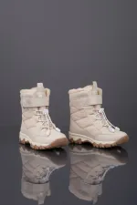 Bottes pour filles Muggo RAGYER à lacets et velcro, doublées de fourrure