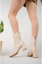 Bottes à talons pour femmes Muggo DARJA garanties à bout pointu et fermeture éclair à l'arrière