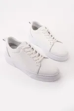 Muggo LEONS Genuine Leather Men's Thick Sole Lace-up Casual Sneaker Muggo LEONS Genuine Leather Men's Thick Sole Lace-up Casual Sneaker