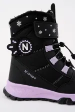 Bottes Muggo Twinkle pour filles, doublées de fourrure, à lacets et fermeture velcro