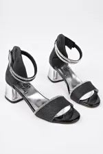 Chaussures à talons courts pailletées à bride cheville pour filles Muggo NOŞA