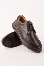 Chaussures décontractées classiques pour hommes Muggo DASH en cuir véritable à lacets et semelle épaisse