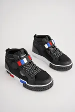 Muggo KUKULİ Garantili Legolu Bağcıklı ve Cırtlı Ortopedik Çocuk Sneaker Spor Ayakkabı