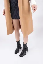 Bottes à talons Muggo STORM pour femmes, bout carré garanti, fermeture éclair arrière